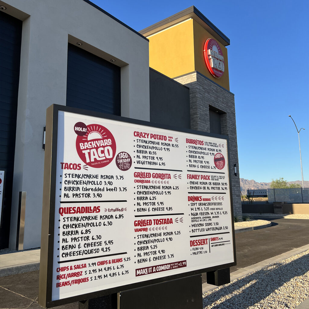 Backyard Taco East Mesa Hours and Location Info