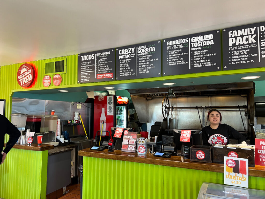 Backyard Taco on University in Mesa Arizona