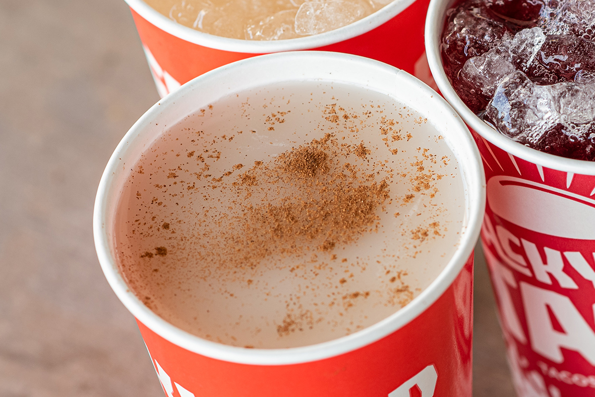 our most popular drink: horchata