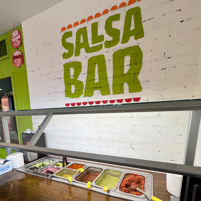 Backyard Taco Salsa Bar
