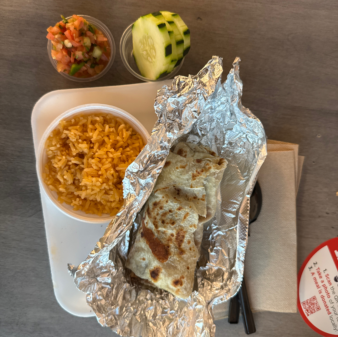 Backyard Taco Bean and Cheese Burrito Kid’s Meal
