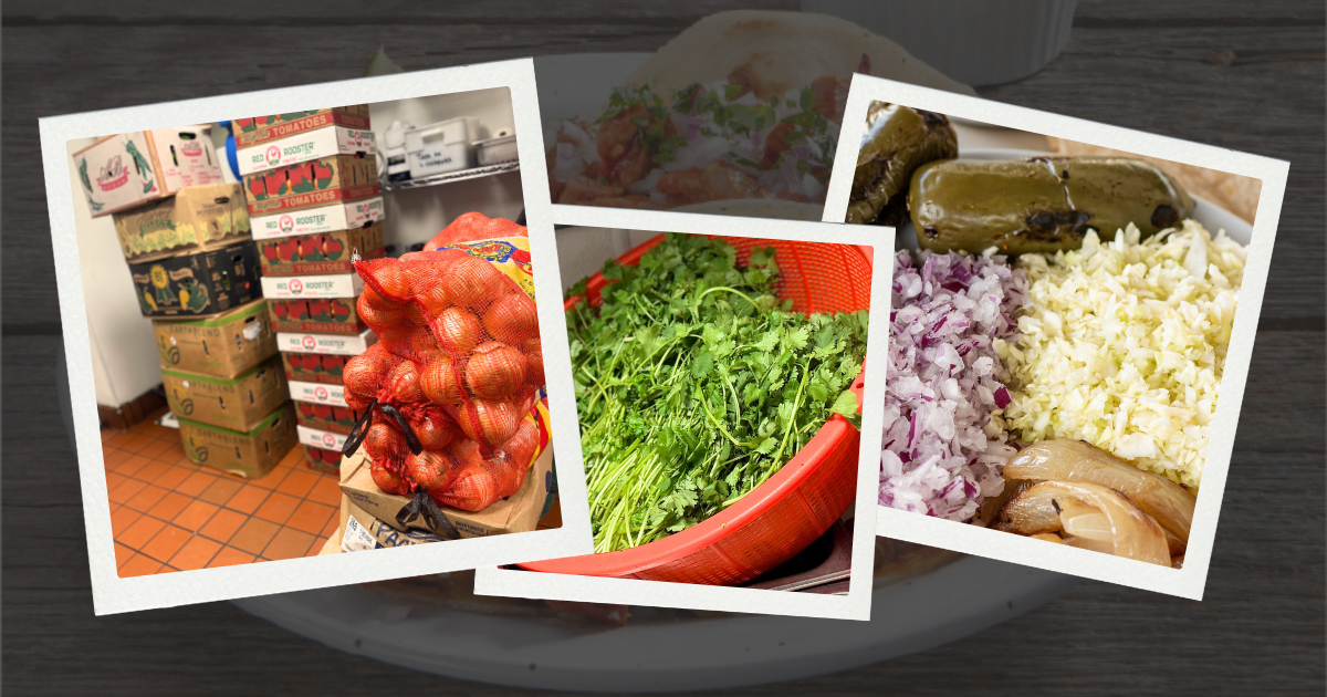 Locally Sourced Vegetables for Backyard Taco