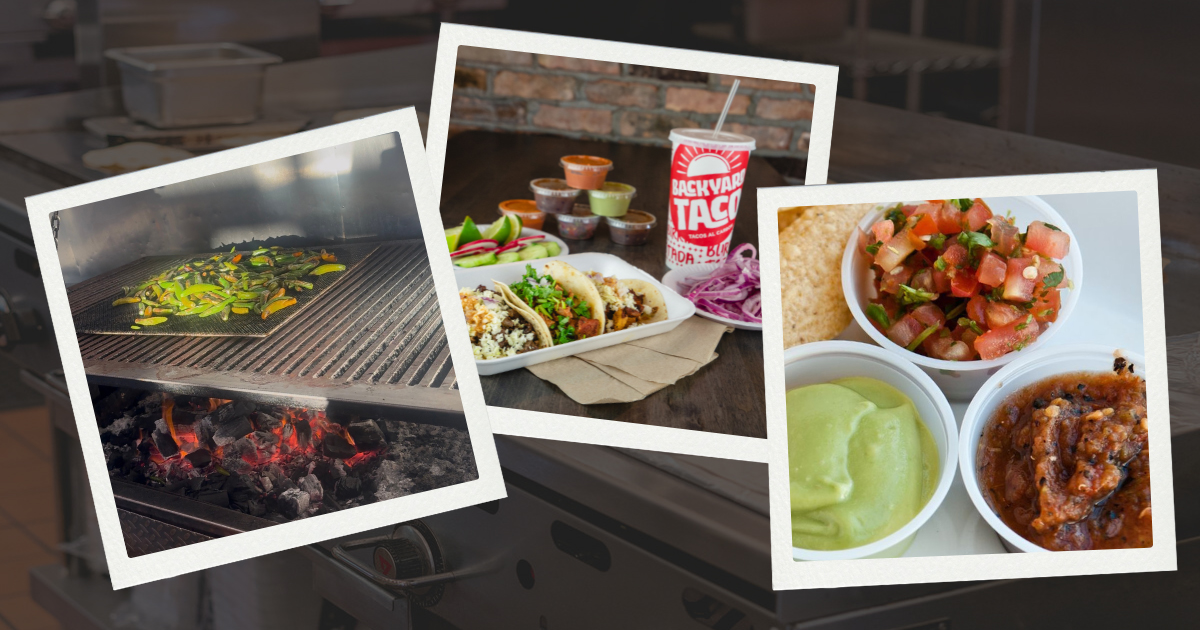 Peppers on the Mesquite Grill at Backyard Taco