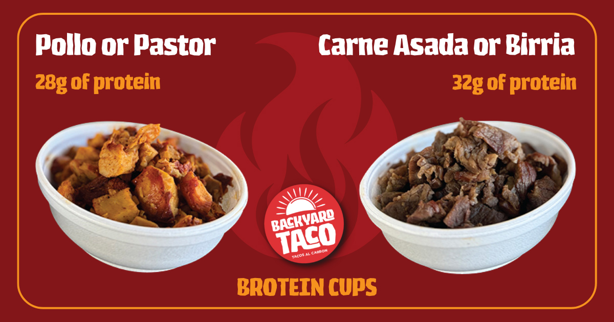 Protein Cups include a 4-ounce serving of freshly prepared meat