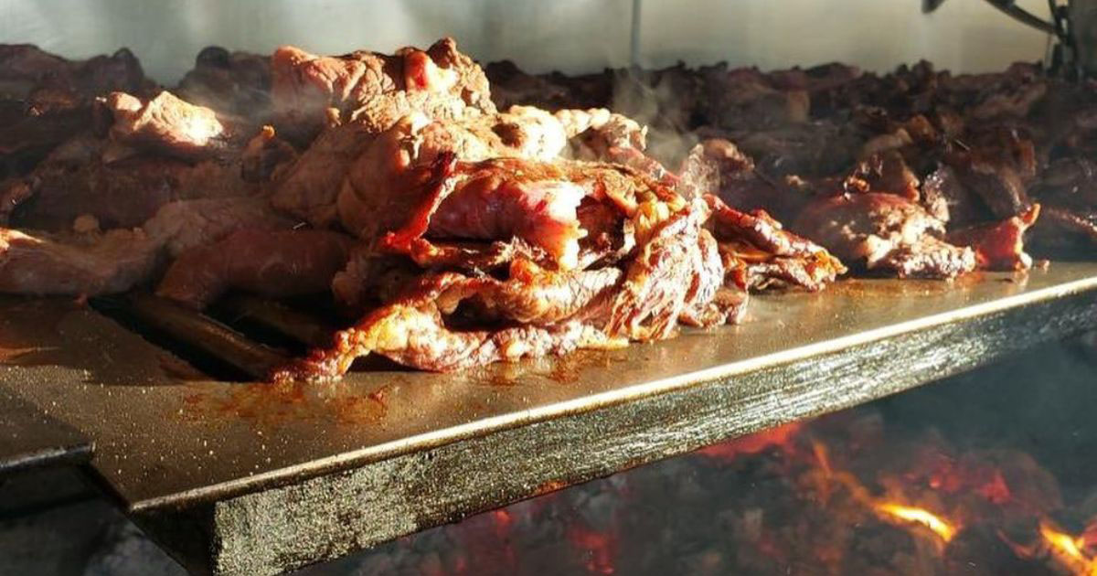 Meat on the Mesquite Grill at Backyard Taco
