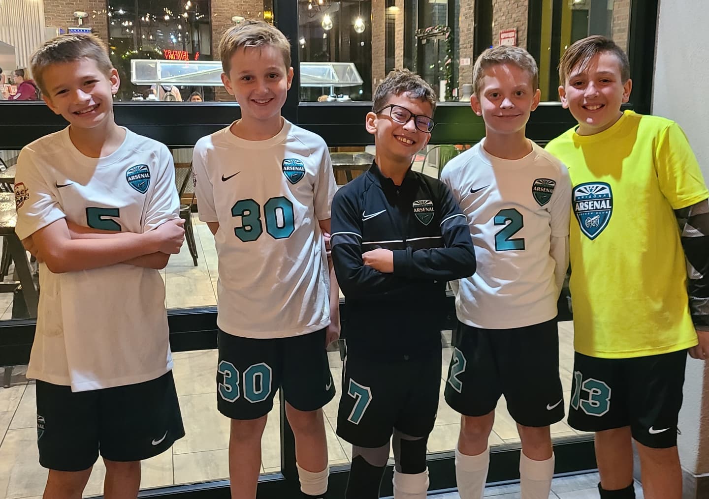 Youth Sports Team Celebrating at Backyard Taco