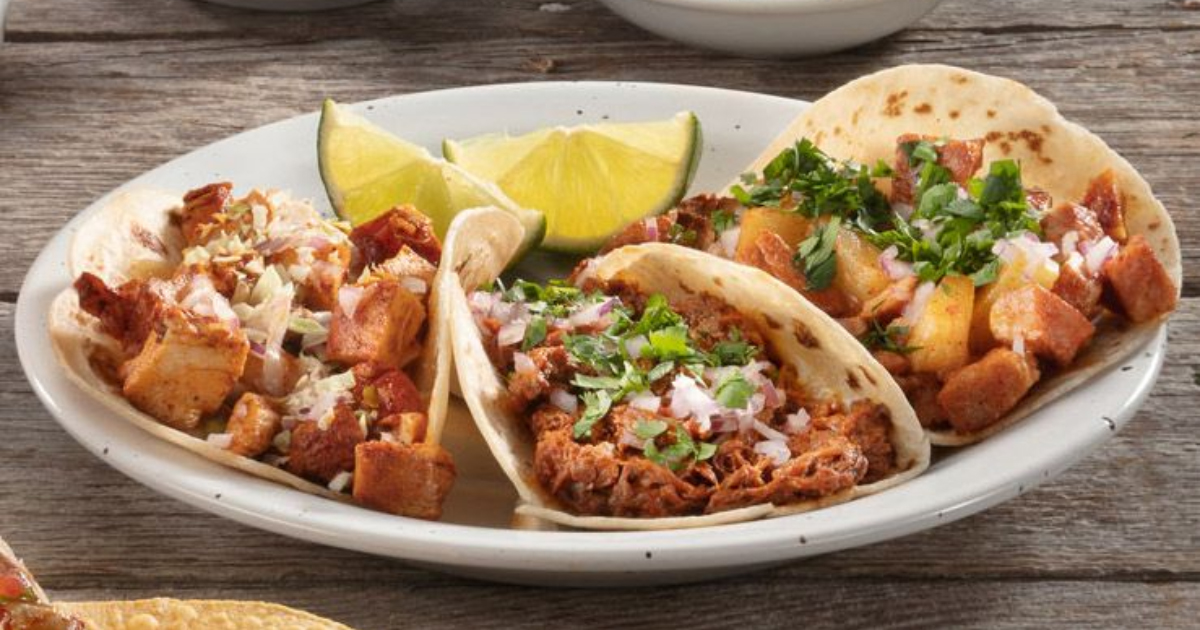 Backyard Taco spread with tacos and sides ready for a Monday Night Football watch party